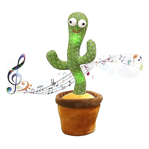 Universal Jouet dansant cactus record avec contrôle de la lumière et du volume jouet chantant cactus répétitif