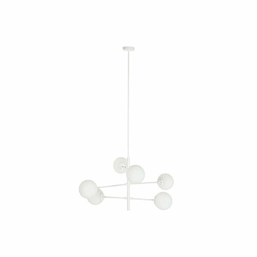 Suspension DKD Home Decor 96 x 73 x 50 cm Verre Métal Blanc 50 W