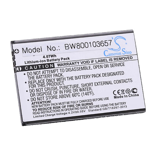 Vhbw Batterie LI-ION 1100mAh pour ALCATEL One Touch V860, Vodafone Smart II, V860, remplace CAB6050001C2