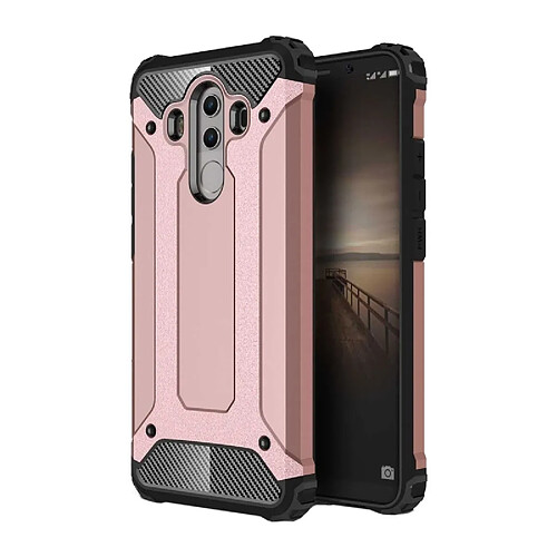 Wewoo Coque renforcée or rose pour Huawei Mate 10 Pro combinaison armure magique TPU + PC