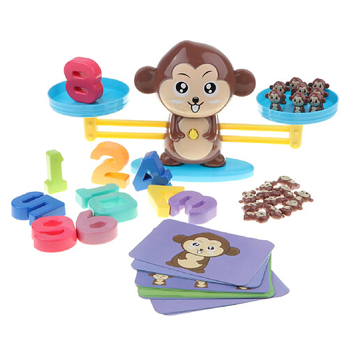 Math Game Toys - Monkey Numbers Balance Game Jouet éducatif Apprentissage des mathématiques