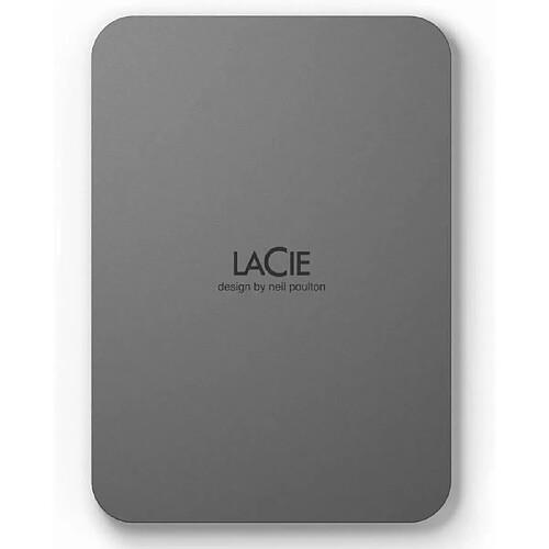 Disque dur portable externe - LACIE - Mobile Drive secure v2 - USB 3.2 - 2To - Gris espace