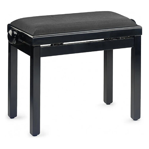 Banquette Piano Stagg PB39 noir brillant velours noir