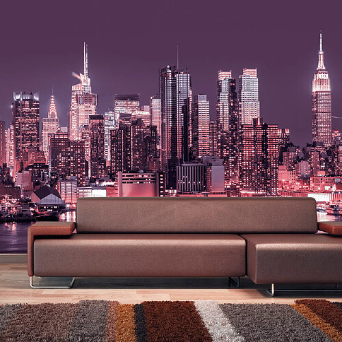 Artgeist Papier peint - NYC: Purple Nights [147x105]