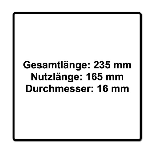 Festool SB CE D16 Foret à simple spirale, 16 mm, pour perceuses-visseuses à percussion et perceuses-visseuses (205908)