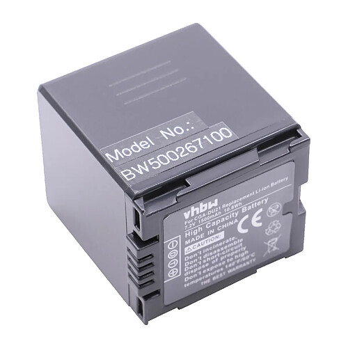 vhbw batterie 1500mAh caméscope appareil photo Panasonic VDR-D100, VDR-D150, VDR-D160, VDR-D220, VDR-D250, VDR-D300, VDR-D310, VDR-M30 comme CGA-DU21.