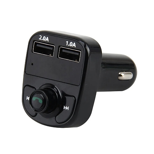 Wewoo Transmetteur FM Auto X8 voiture MP3 lecteur de musique stéréo sans fil Full Frequent Transmitter Adaptateur de chargeur de avec deux ports USB Support d'affichage numérique U Disk et carte Micro SD Casque pour téléphone mobile