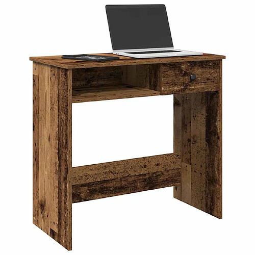 vidaXL Bureau style vieux bois 80x40x75 cm bois d'ingénierie