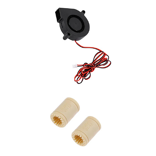 Ventilateur Radial De Refroidissement Turbo +2Pcs LM12UU Soutenant en Plastique Pour L'imprimante 3D Accessoire