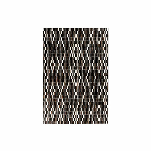 Paris Prix Tapis Fait Main en Cuir Lavin Noir & Blanc 120 x 170 cm