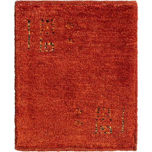 Vidal Tapis de laine 50x45 rouge Gabbeh