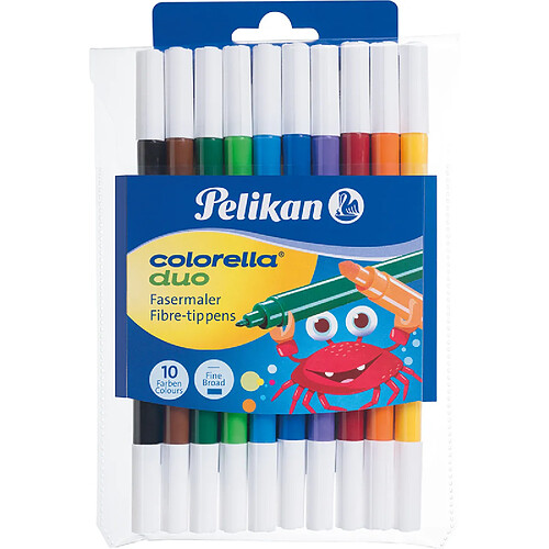 Pelikan Feutres colorella duo, rond, étui de 10 ()