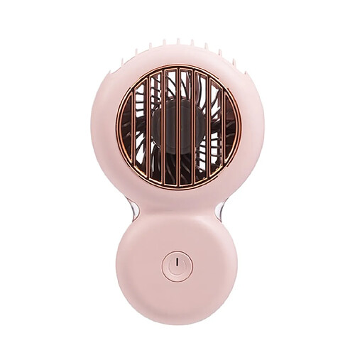 Universal Ventilateur mini col cool ventilateur rechargeable USB ventilateur portable d'été ventilateur de poche privée de main Voyage en plein air étudiant | Ventilateur (rose)