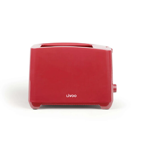 Livoo Grille-pain 2 fentes rouge 750W