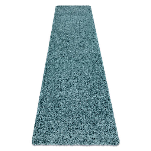 RUGSX Tapis, le tapis de couloir SOFFI shaggy 5cm bleu - pour la cuisine, l'antichambre, le couloir 70x250 cm