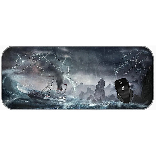 Universal (750x300x3) xxl Professional grand souris pad boat nuages paysage de souris en caoutchouc non glissant