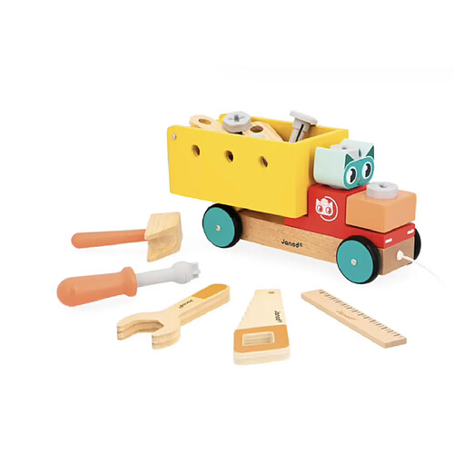 Juratoys-Janod Brico Kids - Camion bricolate a tirer