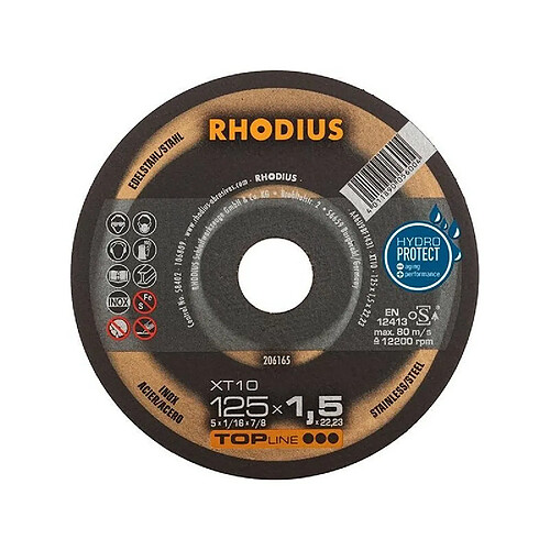 Disque de coupe XT10 125 x 1,5mm Rhodius(Par 50)