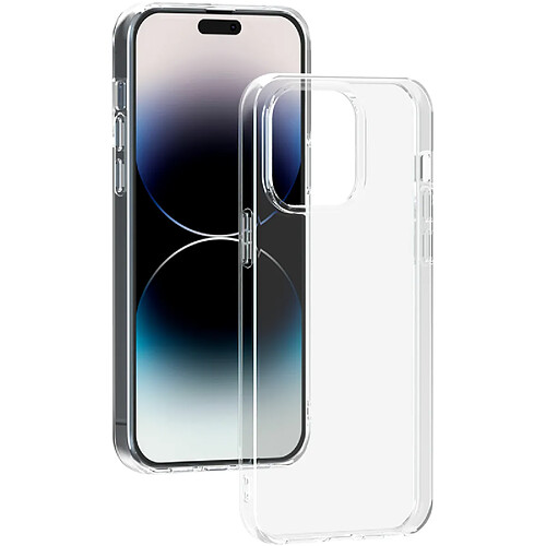 Coque Apple iPhone 14 Pro Max Silisoft souple Transparente - Origine France Garantie Bigben