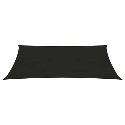 Helloshop26 Voile d'ombrage 160 g/m² noir 3 x 5 m PEHD 02_0009206