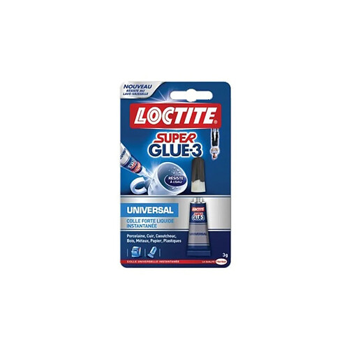 Colle liquide Loctite Super glue3 Universal