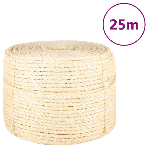 vidaXL Corde 100 % sisal 10 mm 25 m