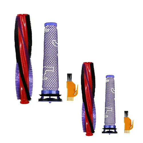 Kit de nettoyage de filtre de brosse à rouleau adapté pour aspirateur Dyson V6 DC59 DC62 SV03