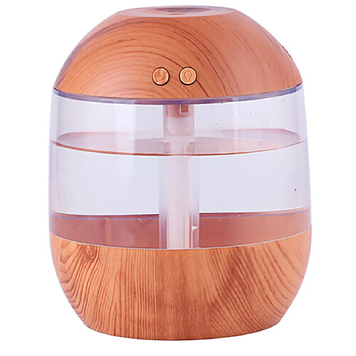 Nw 1776 Humidificateur à grande capacité à grain de bois Creative avec fonction veilleuse à double bouton.