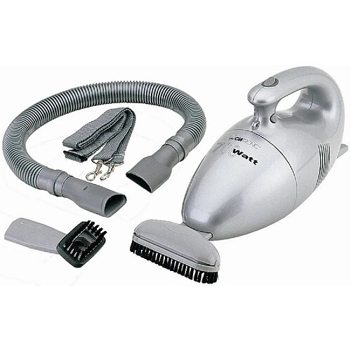 Aspirateur à Main, Puissant Cordon de 6M, Compact, Filtre Permanent, Accessoires, 700, Argent, Clatronic, HS 2631