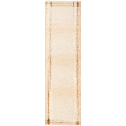 Vidal Tapis de couloir en laine 290x81 beige Darya