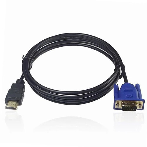 Tech Discount TD® Câble de conversion Câble HDMI vers VGA - câble audio - vidéo - HDMI - VGA - Connectique informatique - accessoire multimédia