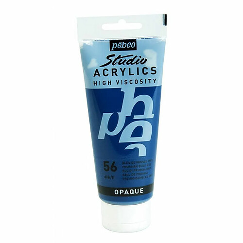 Pebeo Peinture acrylique opaque - Bleu de prusse - 100 ml