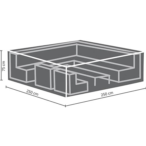 Perel Housse D'Extérieur Pour Salon De Jardin - 250 Cm