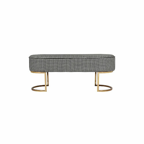 Paris Prix Banc Design Velours Athea - Noir & Blanc