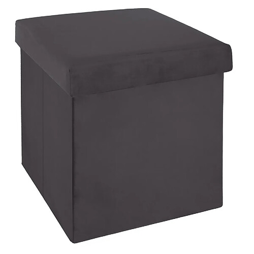 Pegane Pouf Pliant - Gris Foncé