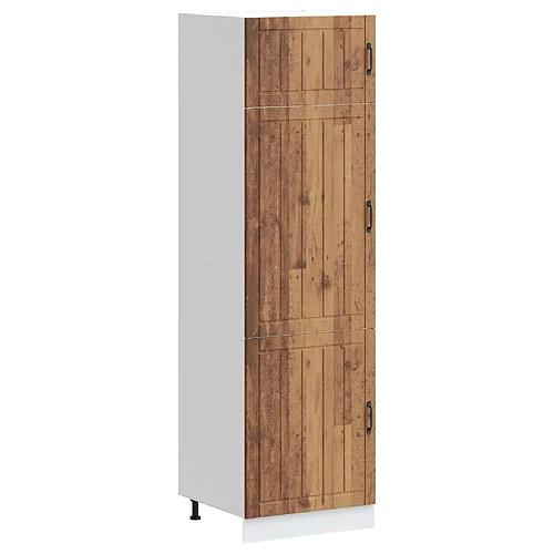 vidaXL Armoire de cuisine Lucca vieux bois bois d'ingénierie