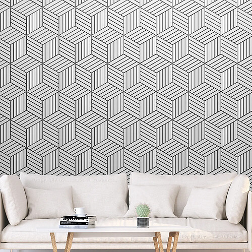 Artgeist Papier peint - Hexagons in Detail [400x280]