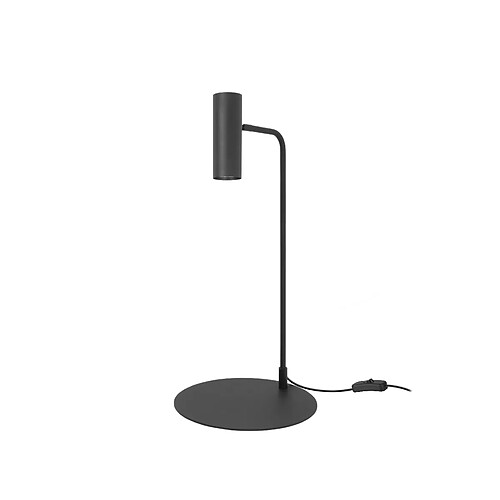 Leds C4 Lampe de travail de bureau noire avec interrupteur en ligne