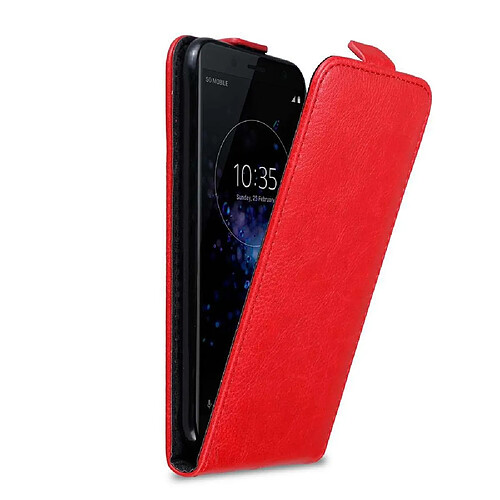 Cadorabo Coque Sony Xperia XZ2 COMPACT Etui en Rouge