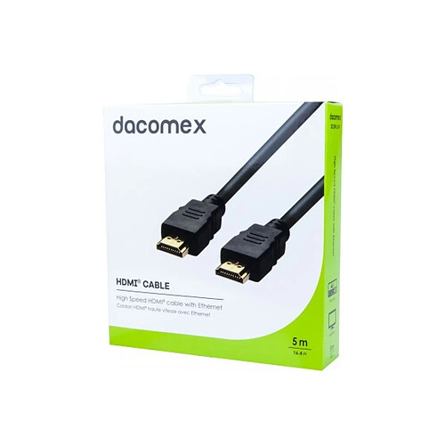 ABI DIFFUSION DACOMEX Cordon HDMI haute vitesse avec Ethernet - 5 m