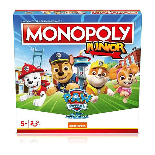 Monopoly Junior La Pat'Patrouille - Jeu de société - WINNING MOVES - Monopoly junior avec les personnages de la Pat'Patrouille