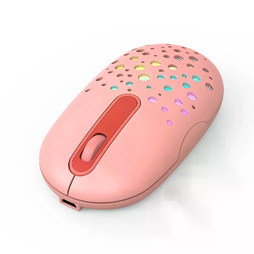 Souris sans fil rechargeable 7 couleurs LED rétroéclairée souris portable mince mini 2.4g USB souris mignonnes pour ordinateur de bureau ordinateur portable