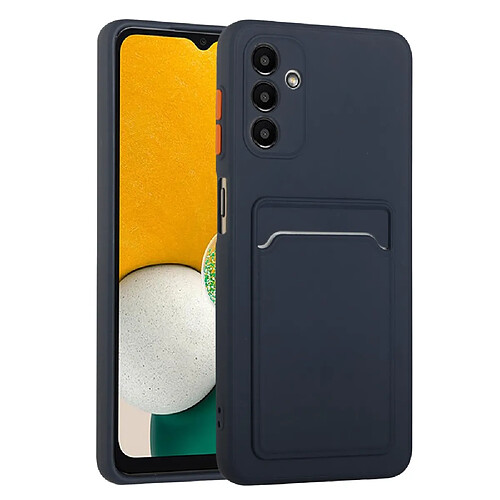 Coque en TPU antichoc avec porte-carte bleu foncé pour votre Samsung Galaxy A13 5G