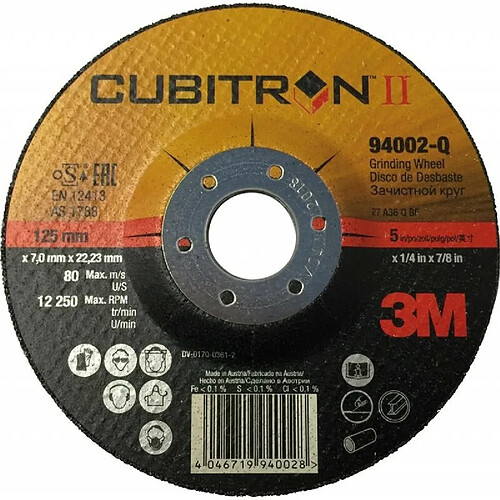 Disque à dégrossir Cubitron II G2 125 x 7,0mm 3M