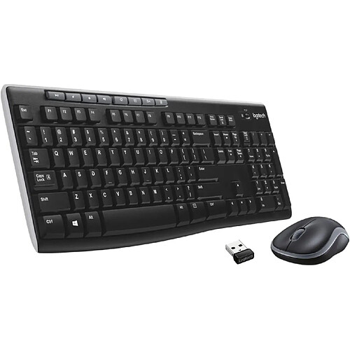 Logitech Wireless Combo MK270 clavier Souris incluse USB QWERTY Italien Noir