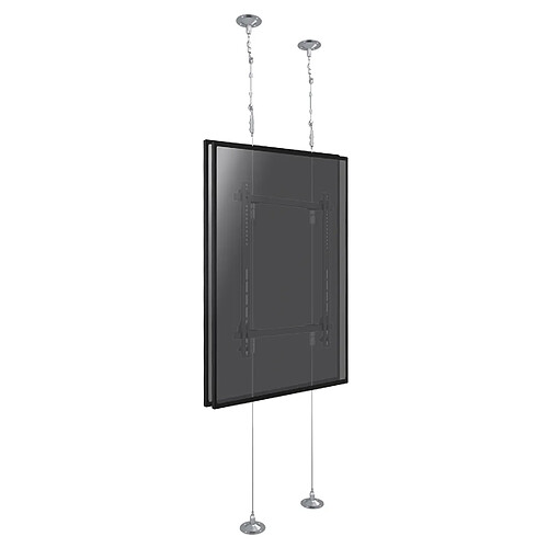 Kimex Support filaire 2 écrans TV back to back 42''- 75'' - Hauteur 3m