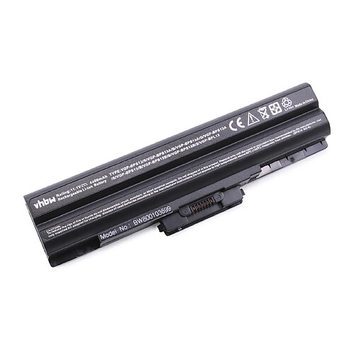 vhbw Batterie compatible avec Sony Vaio VGN-BZ31XT, VGN-BZAAFS, VGN-BZAAHS, VGN-BZAANS ordinateur portable (4400mAh, 11,1V, noir)