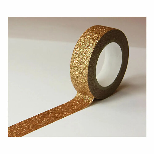 Youdoit Masking tape - Cuivre - Paillettes - Repositionnable - 15 mm x 10 m