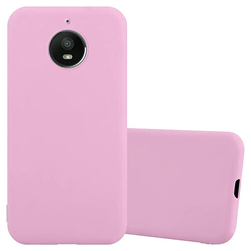 Cadorabo Coque Motorola MOTO E4 PLUS Etui en Rose