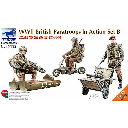 Bronco Models Figurine Mignature Wwii British Paratroops In Action Set B